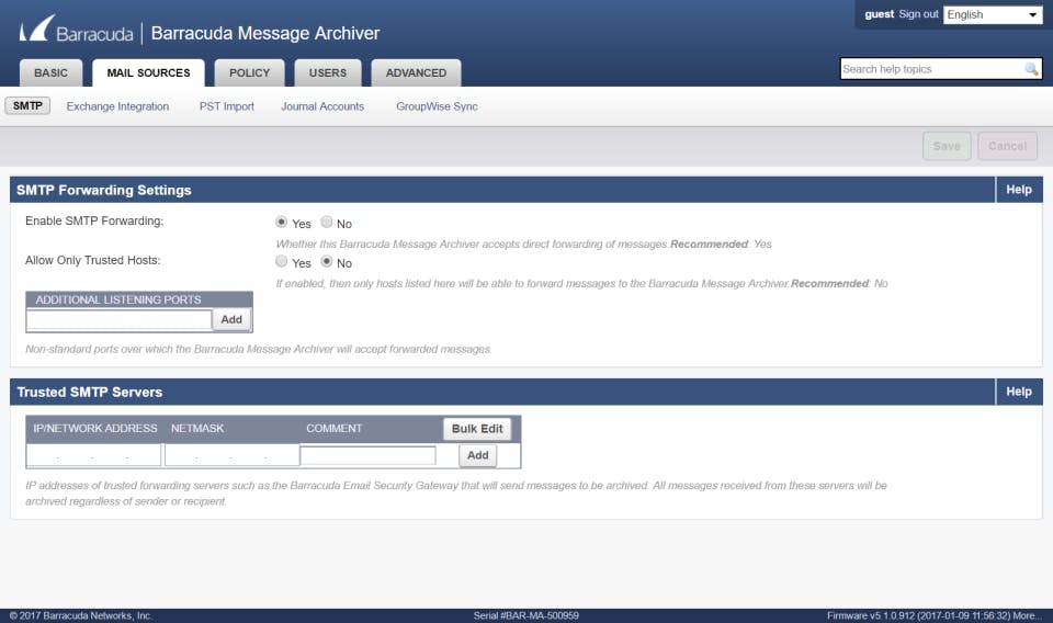 Barracuda Message Archiver Screenshot 4
