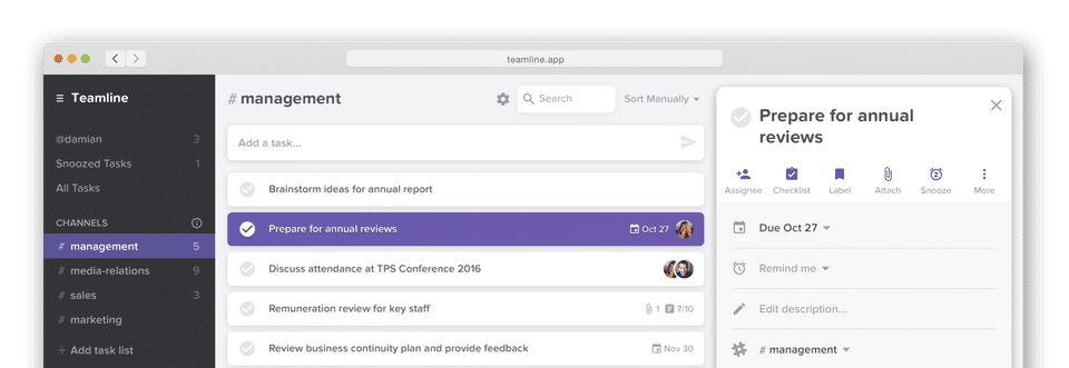 Teamline Screenshot 1