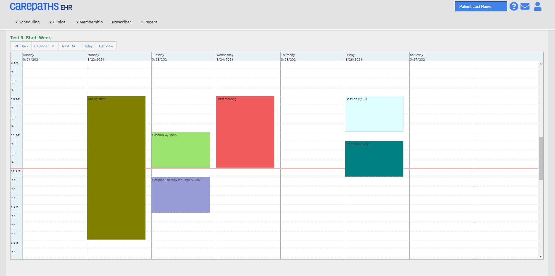CarePaths EHR Screenshot 3