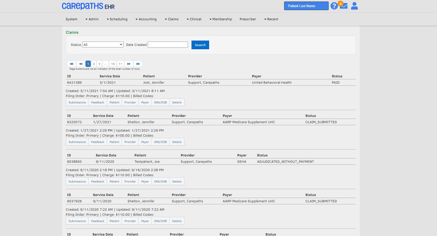 CarePaths EHR Screenshot 4