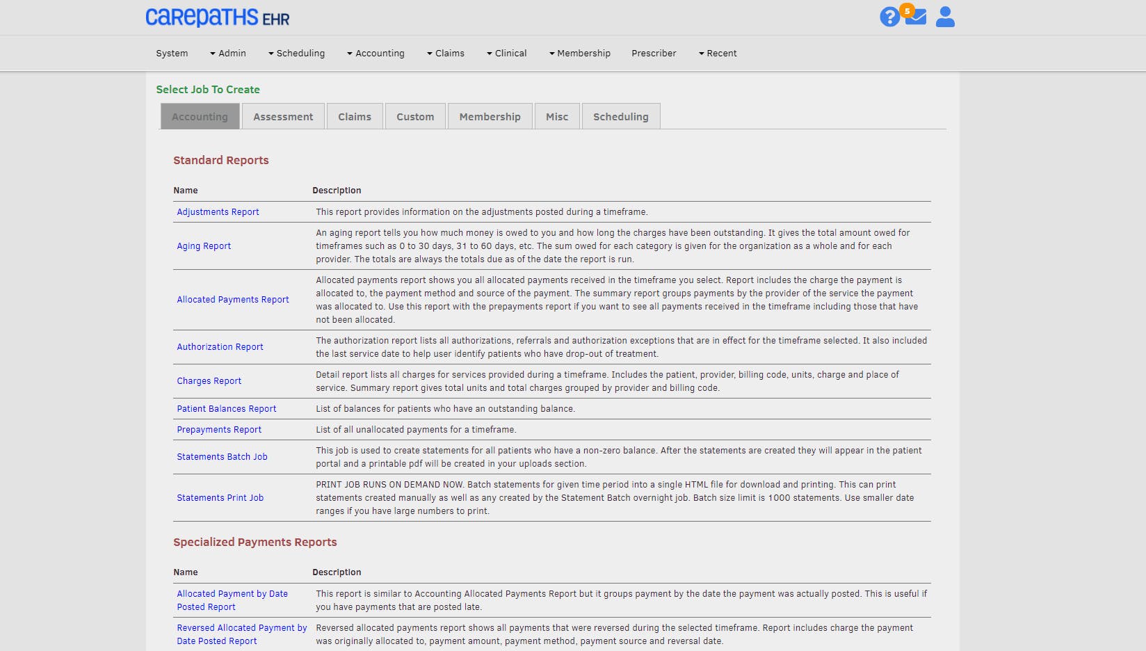 CarePaths EHR Screenshot 5