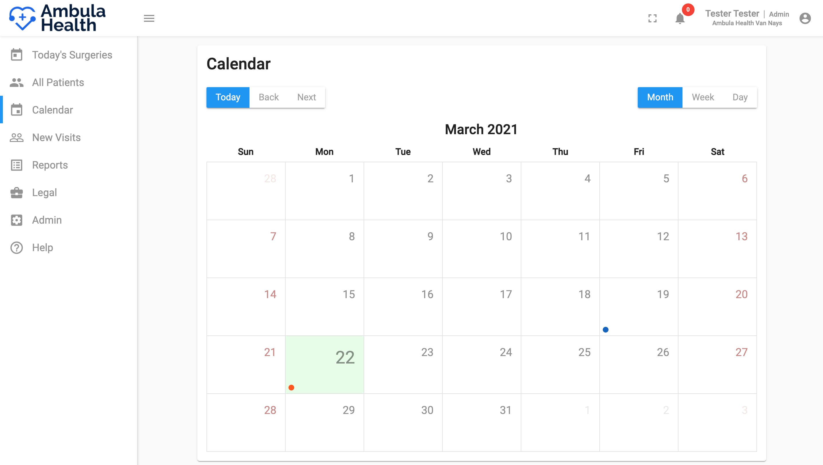 Ambula EMR Screenshot 1