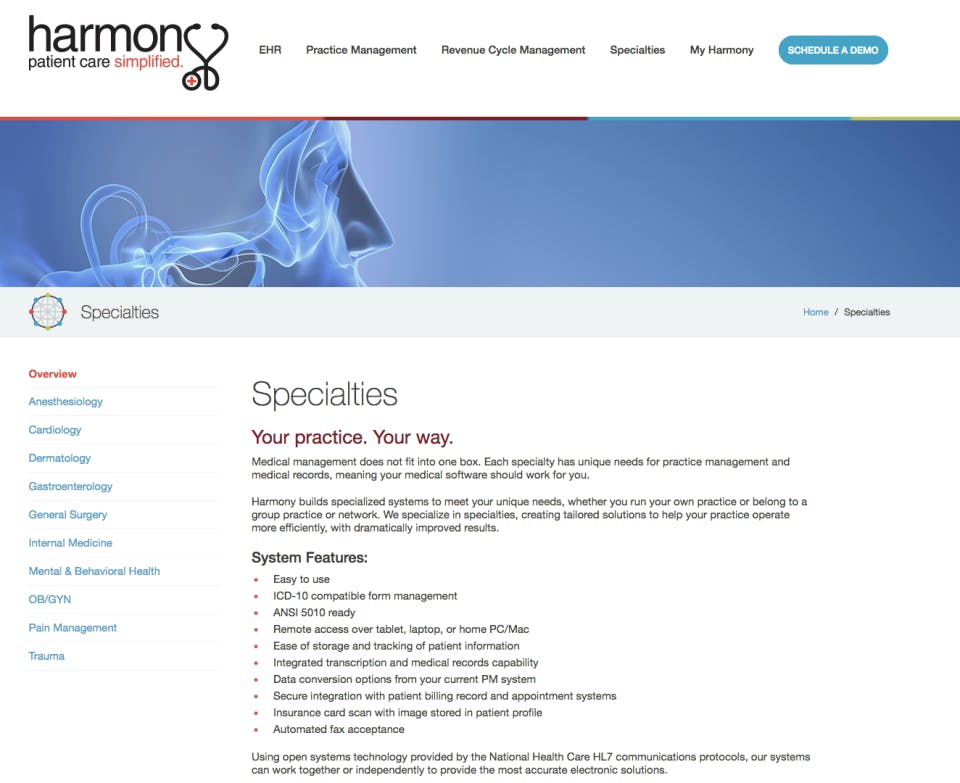 HARMONY Medical Screenshot 5