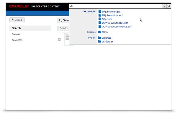 Oracle WebCenter Content Screenshot 3