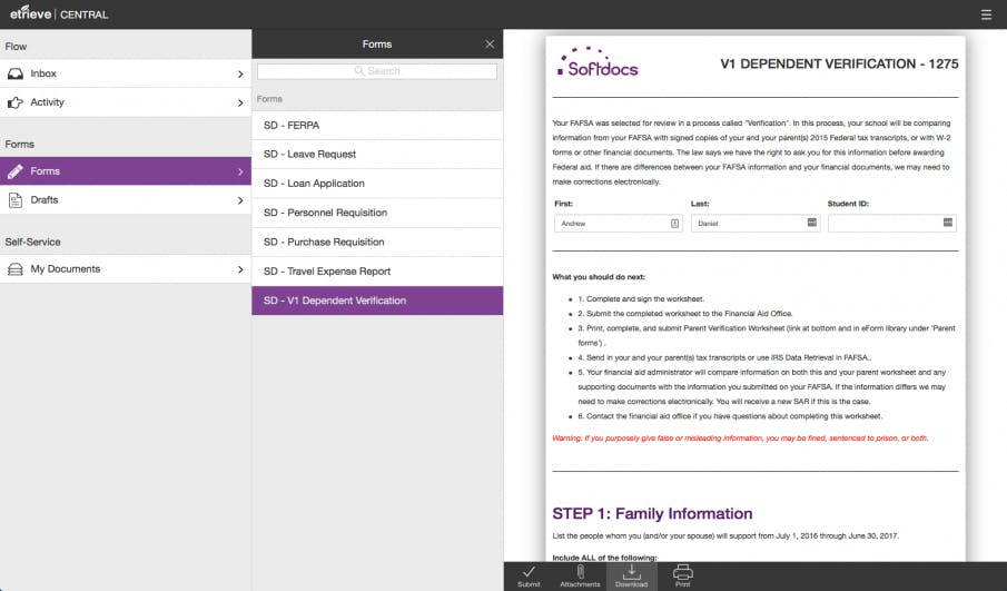 Etrieve Screenshot 1