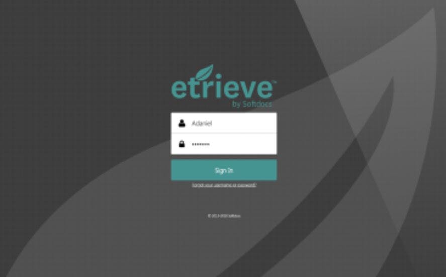 Etrieve Screenshot 2