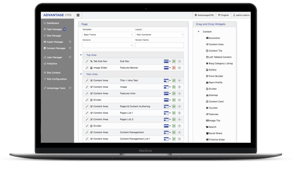 Advantage CMS Screenshot 2