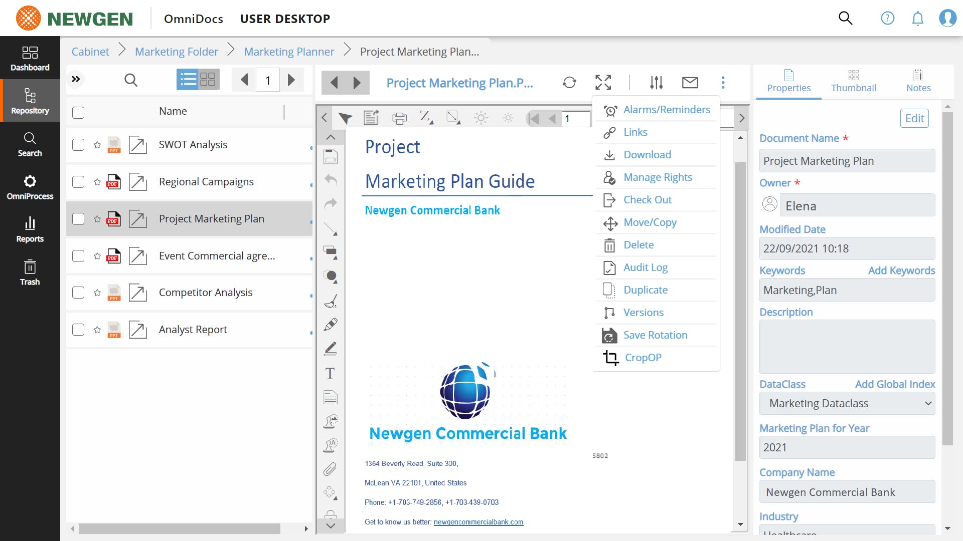 Newgen Enterprise Content Management Screenshot 2