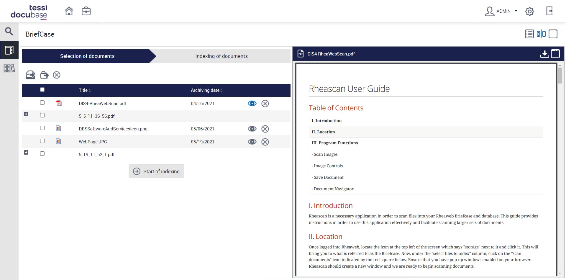 DOCUBASE Screenshot 1