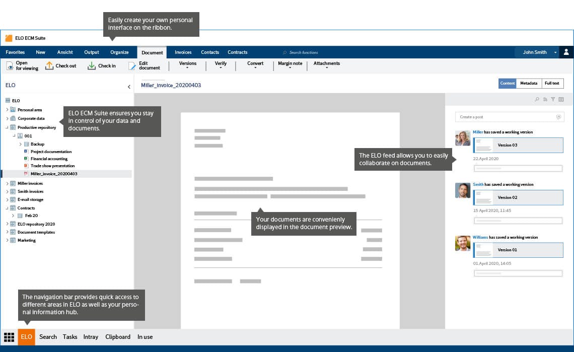 ELO ECM Suite Screenshot 2