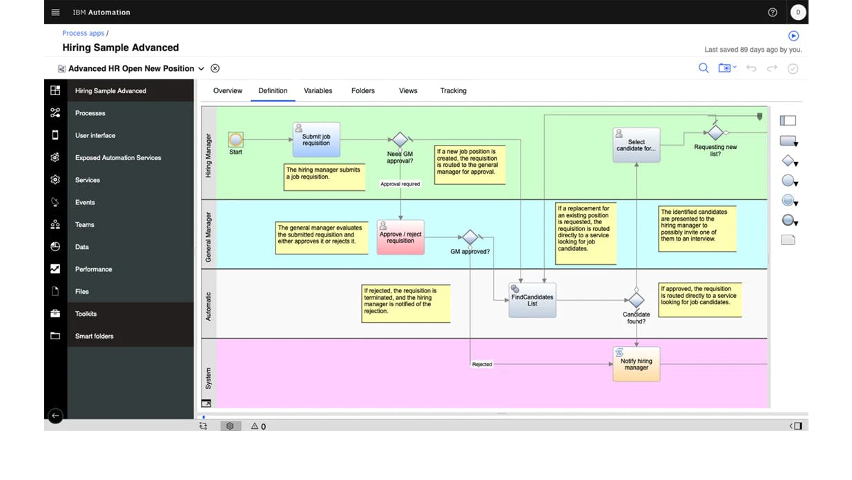 IBM Cloud Pak for Business Automation Screenshot 1