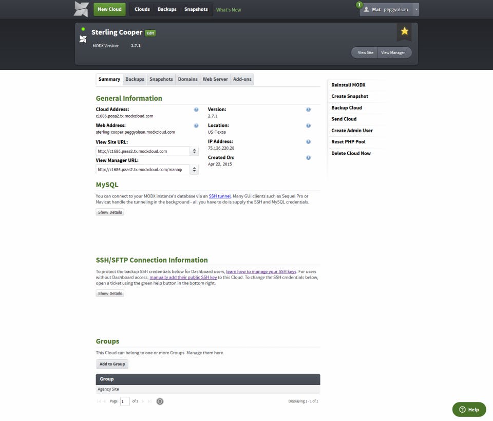 MODX Screenshot 2