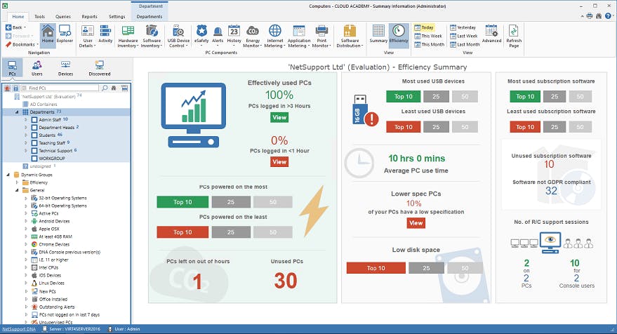 NetSupport DNA Screenshot 2
