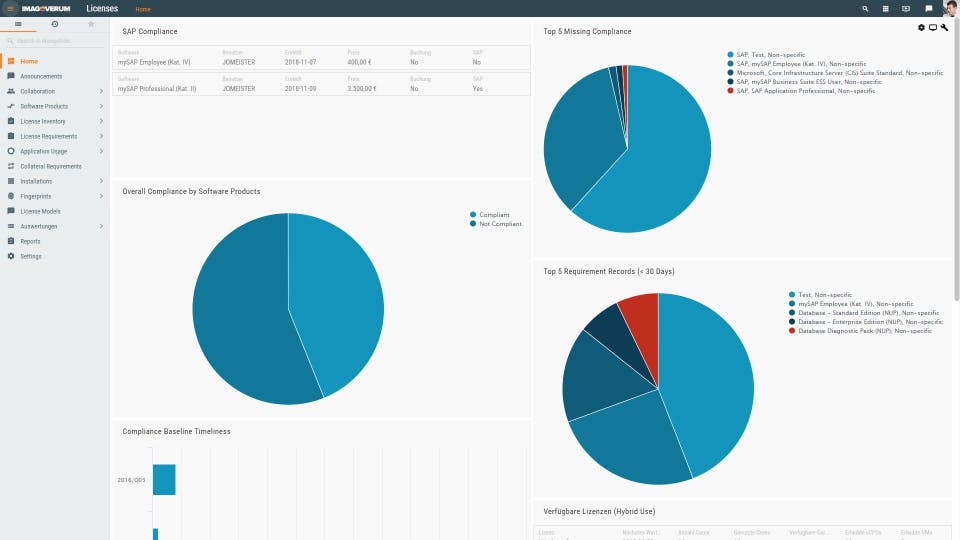 Matrix42 License Management Screenshot 1