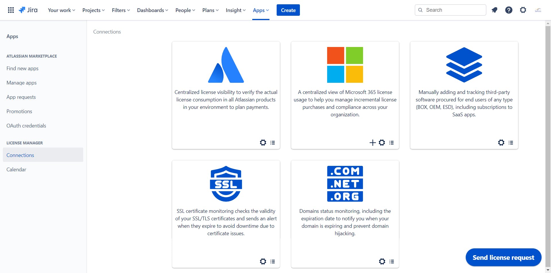 License Manager for Jira Screenshot 1