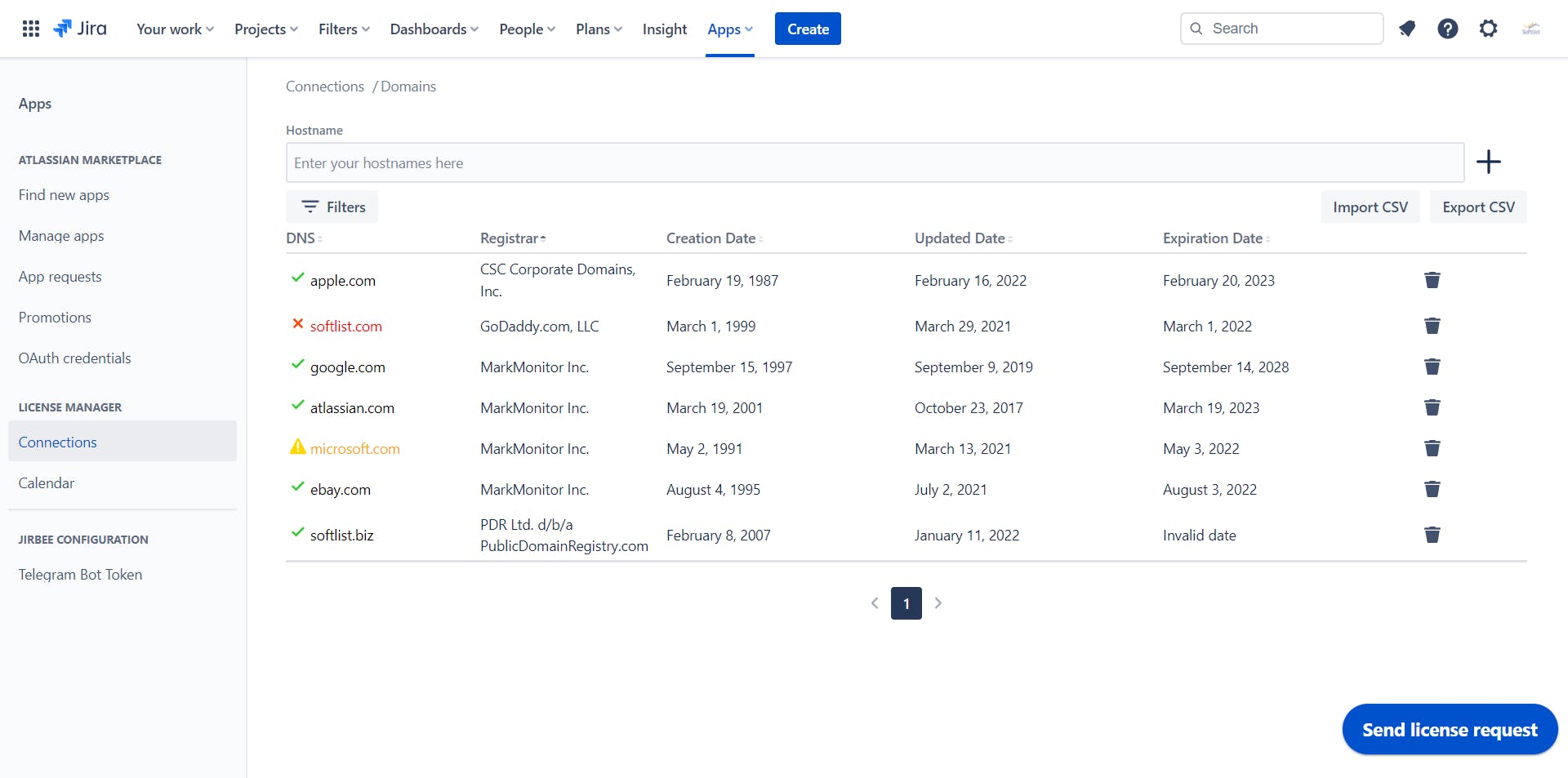 License Manager for Jira Screenshot 3