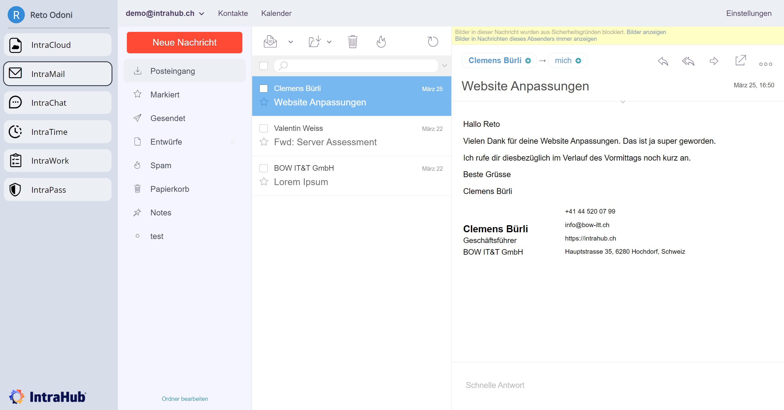 IntraHub Screenshot 3