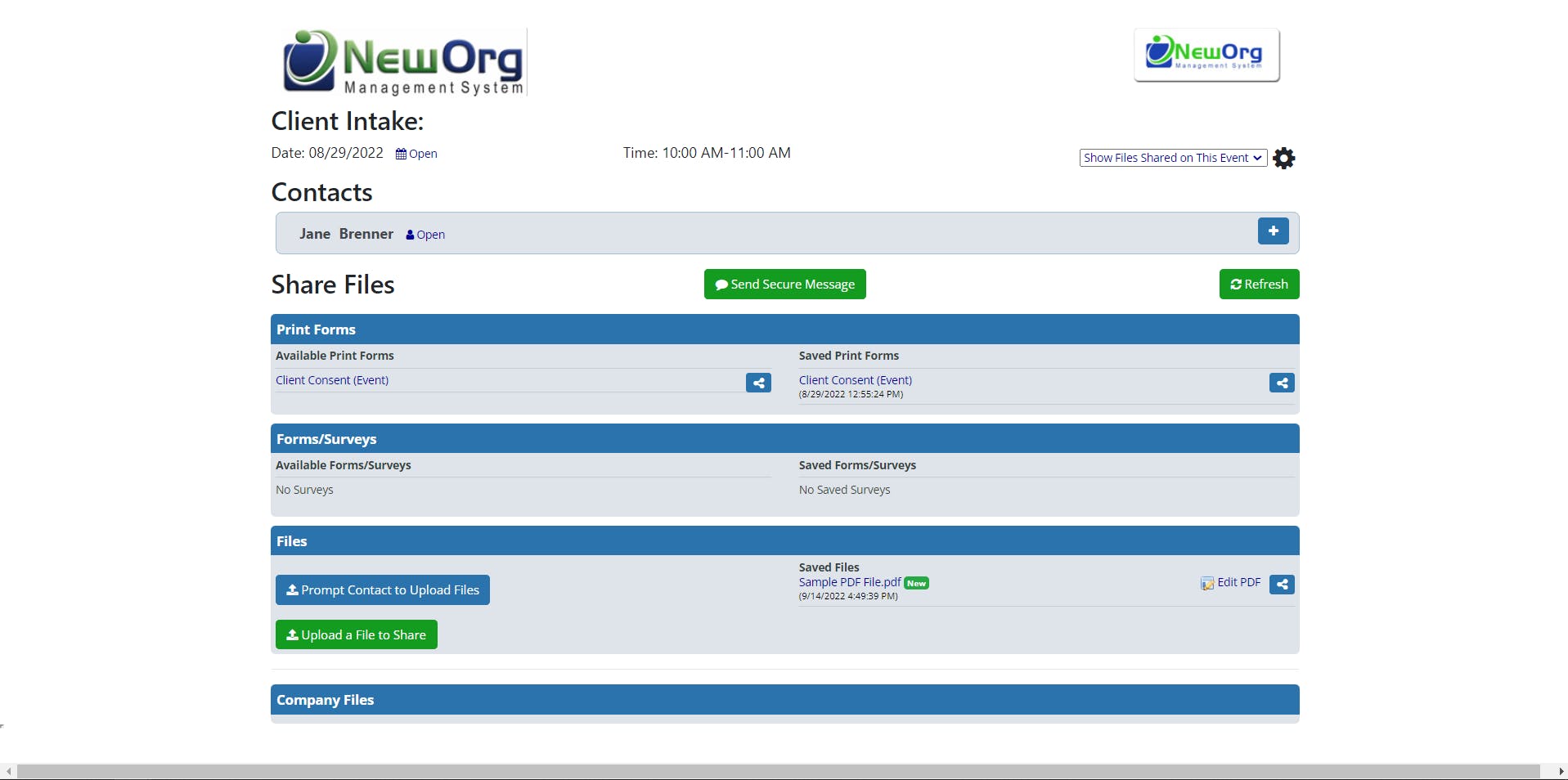 NewOrg Screenshot 3