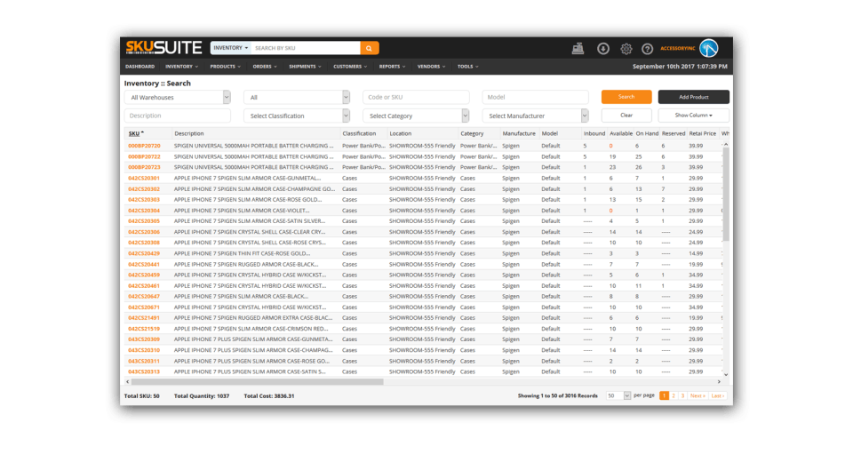 SkuSuite Screenshot 2