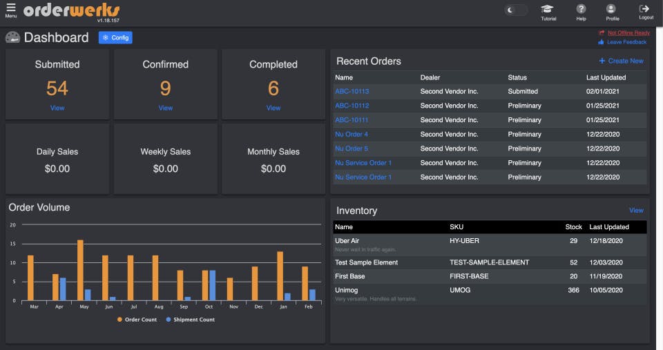 Orderwerks  Screenshot 1