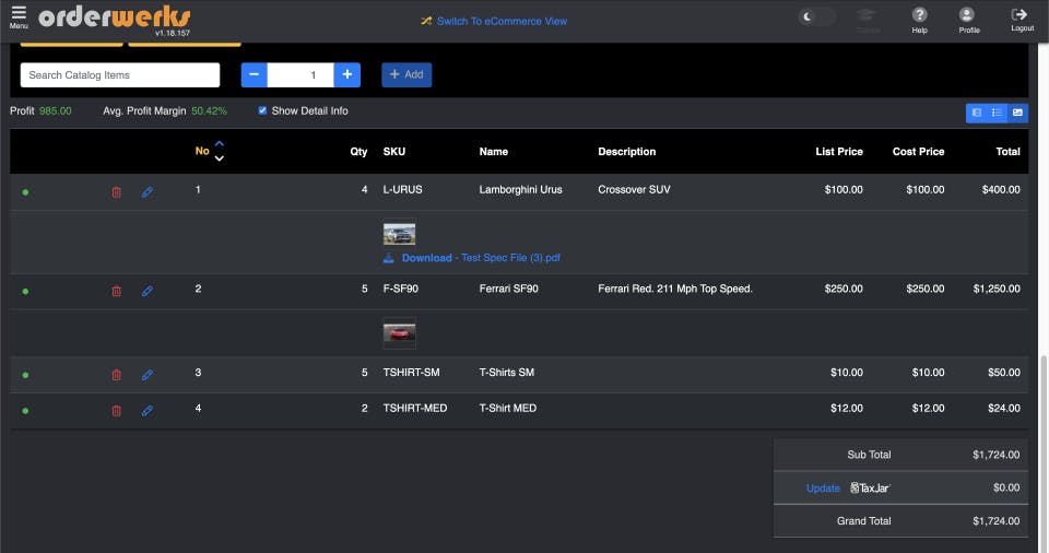 Orderwerks  Screenshot 4