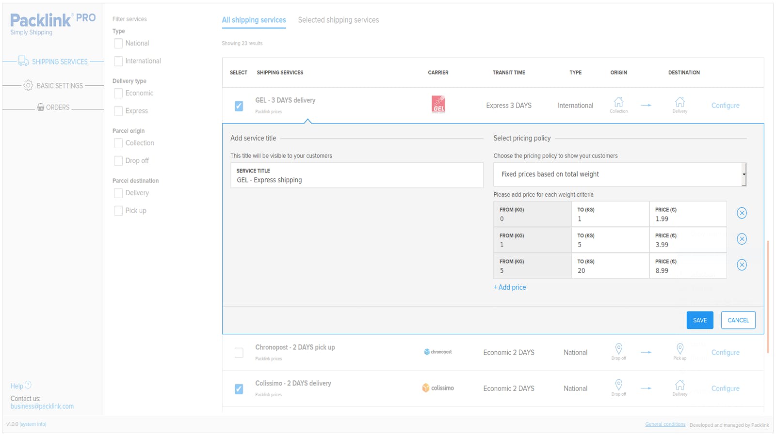 Packlink PRO Screenshot 1