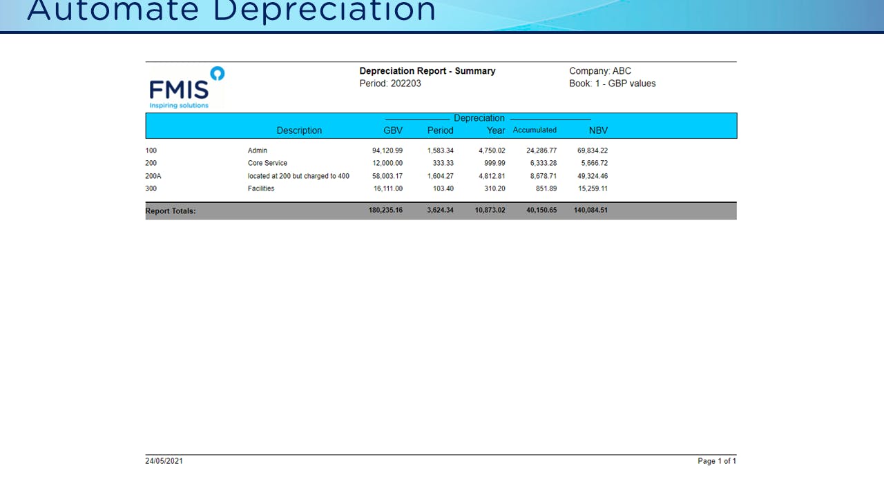 FMIS Fixed Asset Management Screenshot 4
