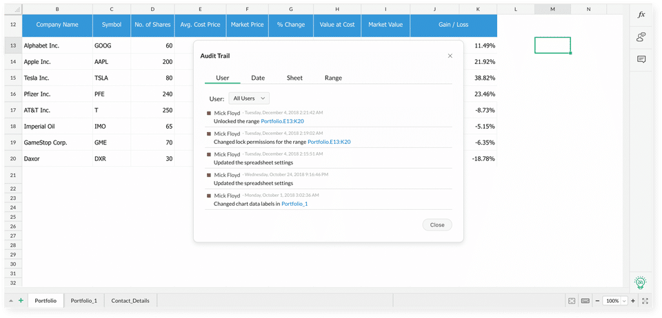 Zoho Sheet Screenshot 4