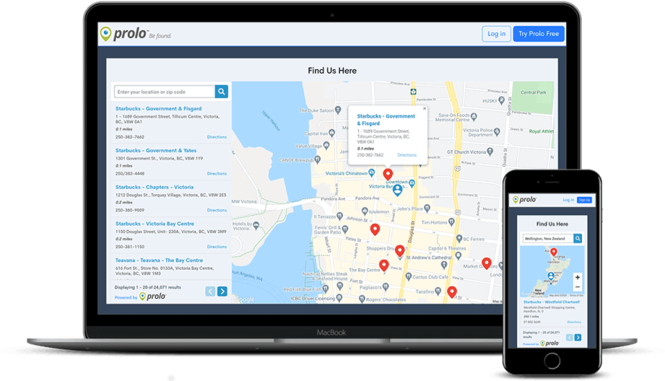 Prolo Store Locator Screenshot 1