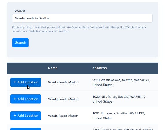 Prolo Store Locator Screenshot 2