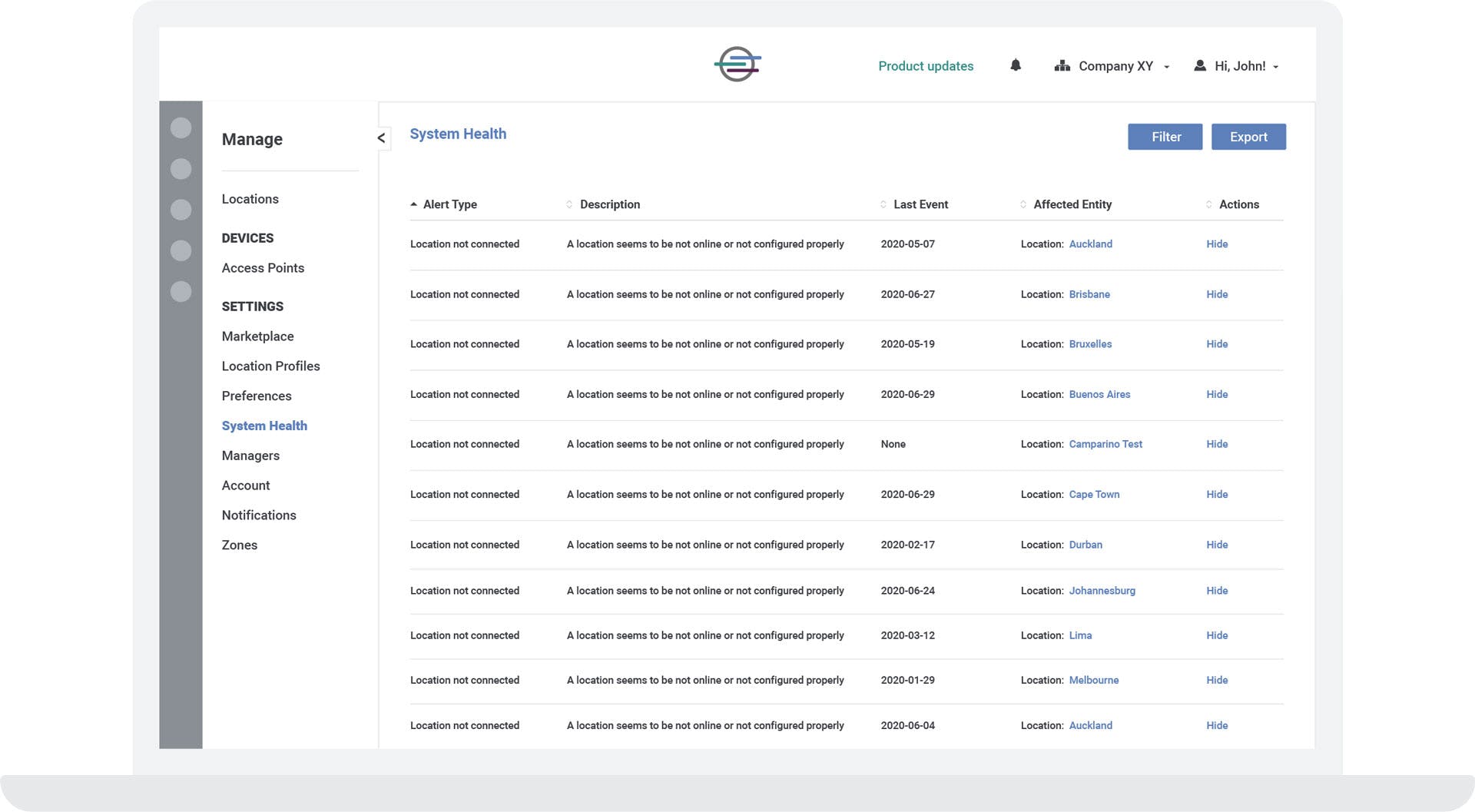 Cloud4Wi Screenshot 1