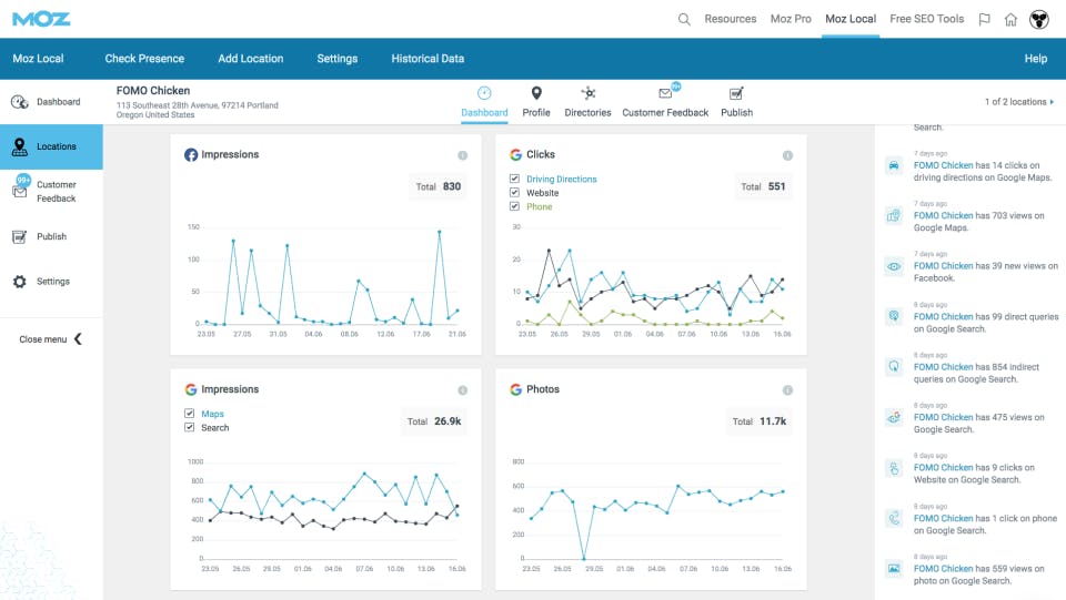 Moz Local Screenshot 2