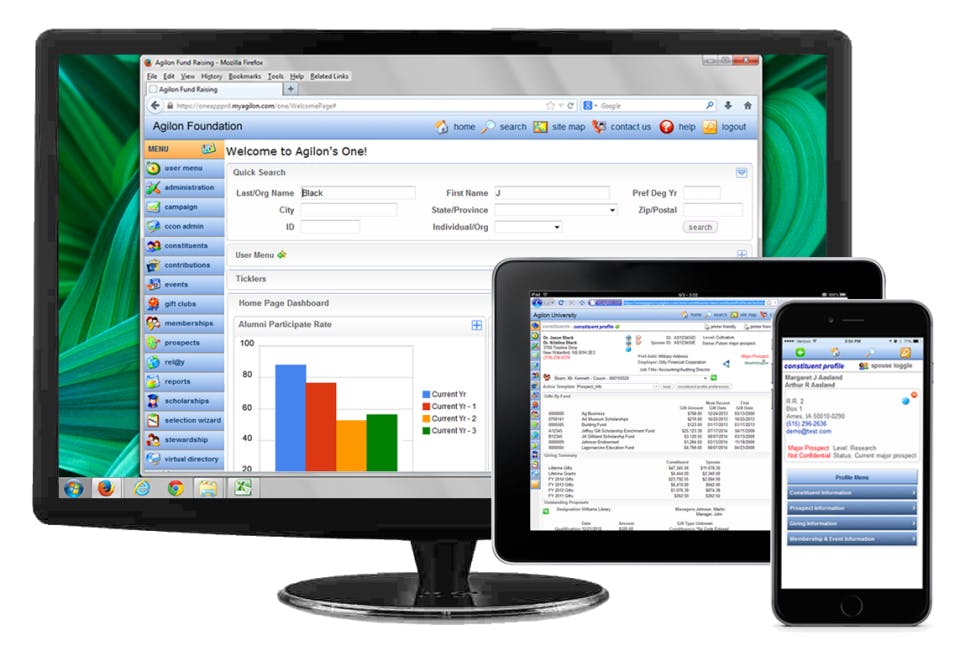 Agilon One Donor CRM Screenshot 1