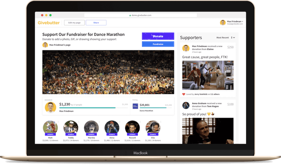 Givebutter Screenshot 2