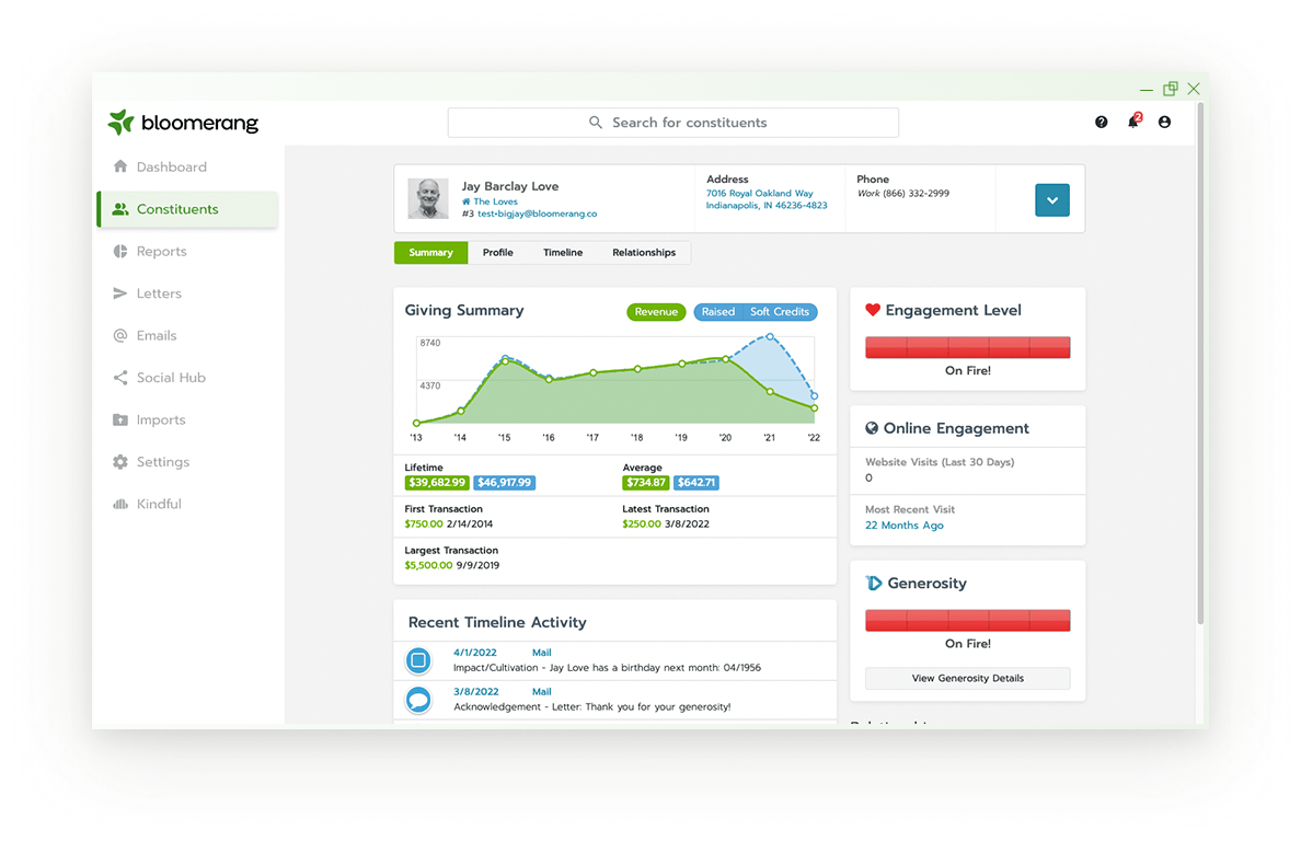 Bloomerang Screenshot 2