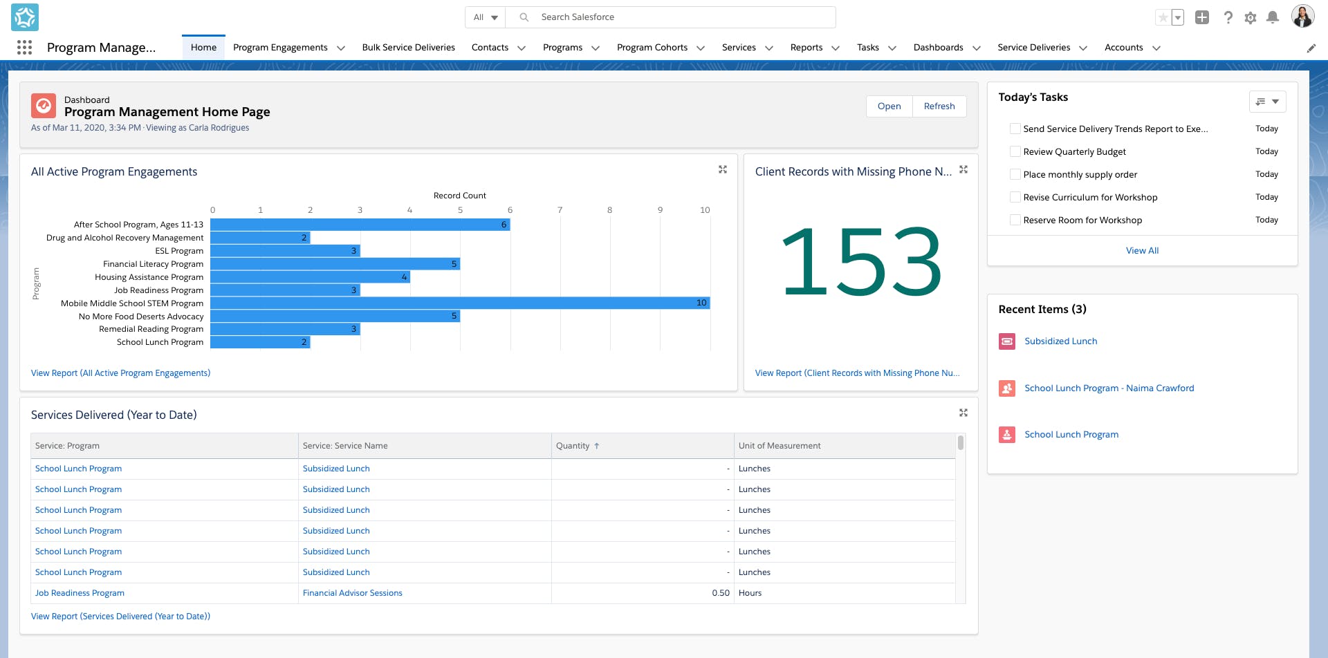 Salesforce.org Nonprofit Cloud Screenshot 3