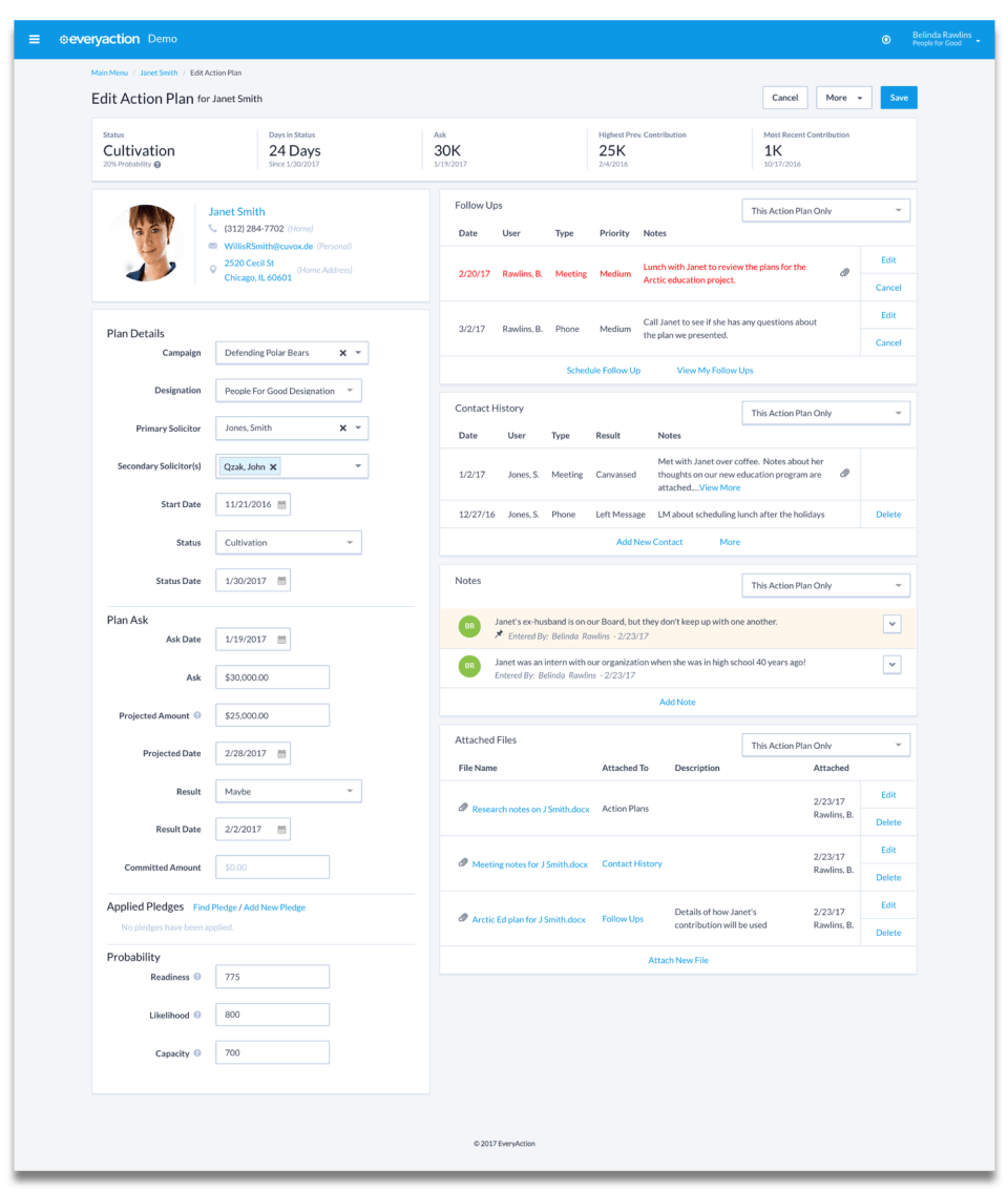 EveryAction Screenshot 1