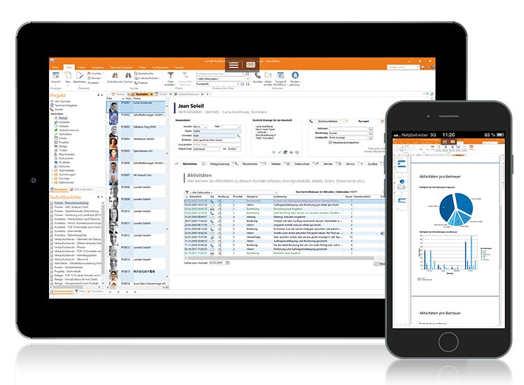 combit CRM Screenshot 1
