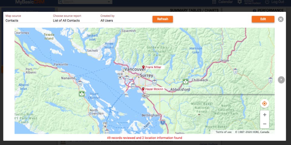 MyBasicCRM Screenshot 2