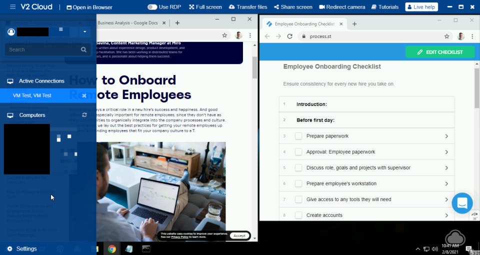 V2 Cloud WorkSpaces Screenshot 5