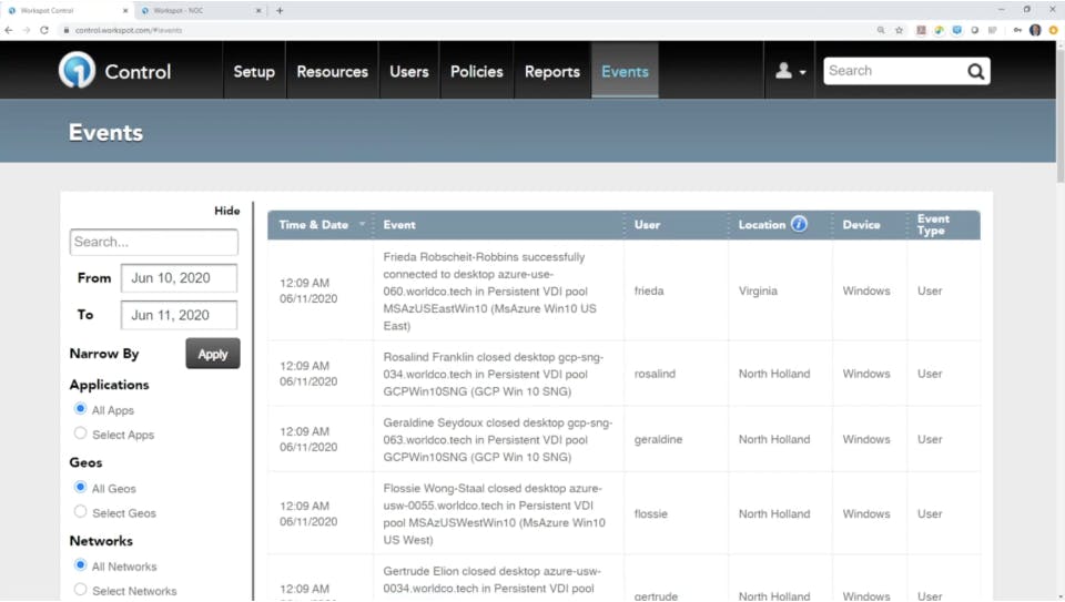Workspot Screenshot 1
