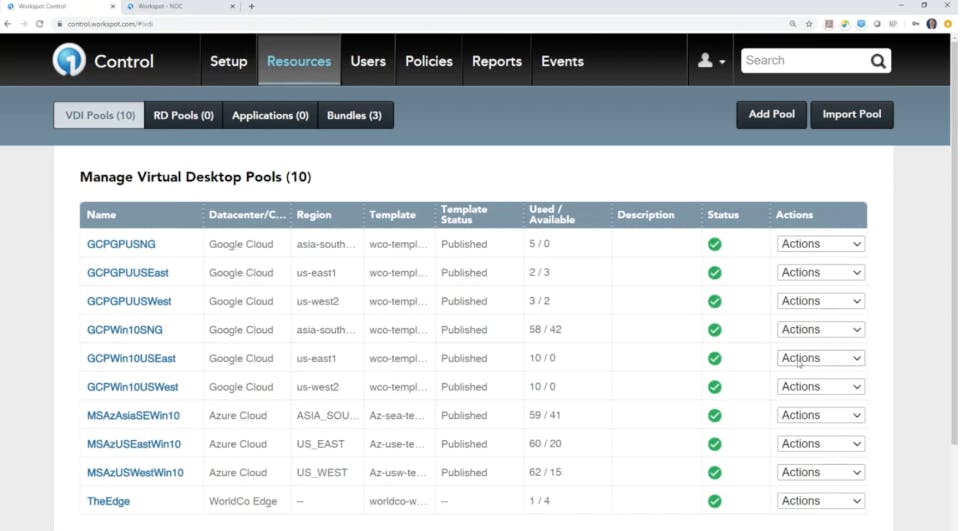 Workspot Screenshot 2