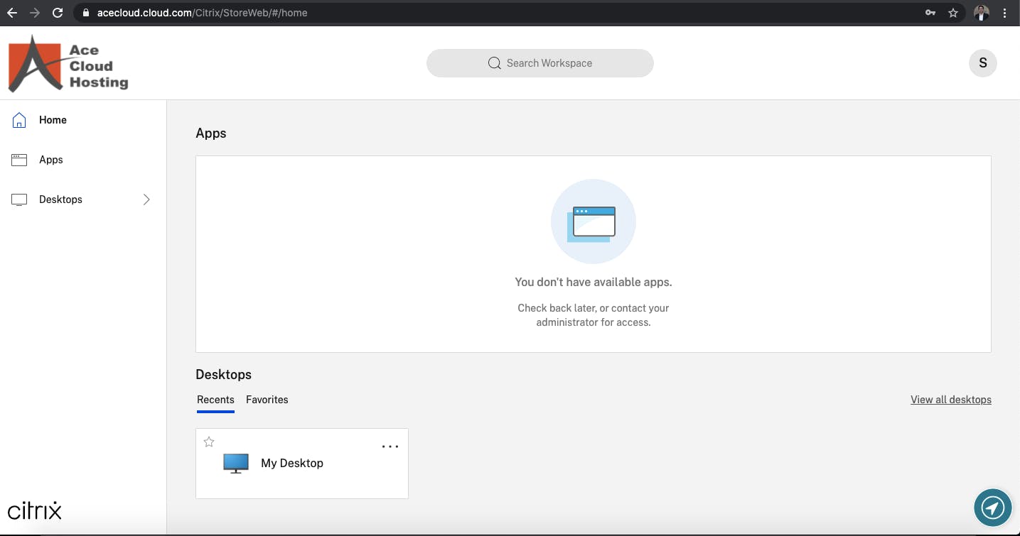 Ace Cloud Hosting Screenshot 1