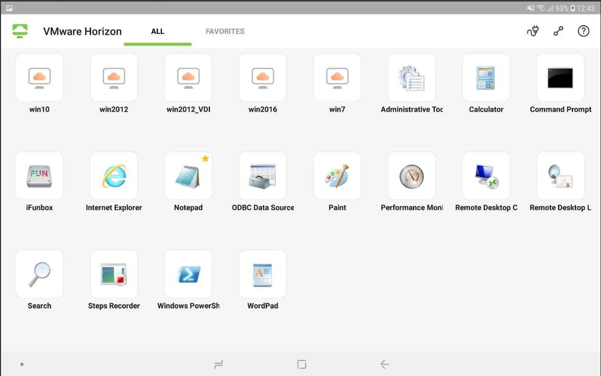 VMware Horizon Screenshot 3
