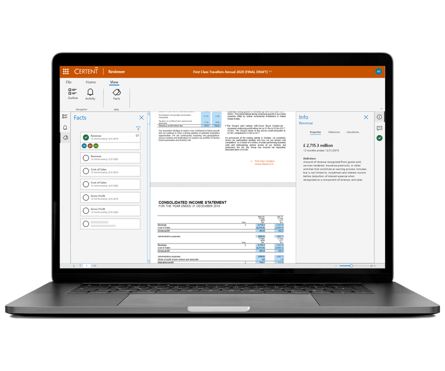 Certent Disclosure Management Screenshot 2