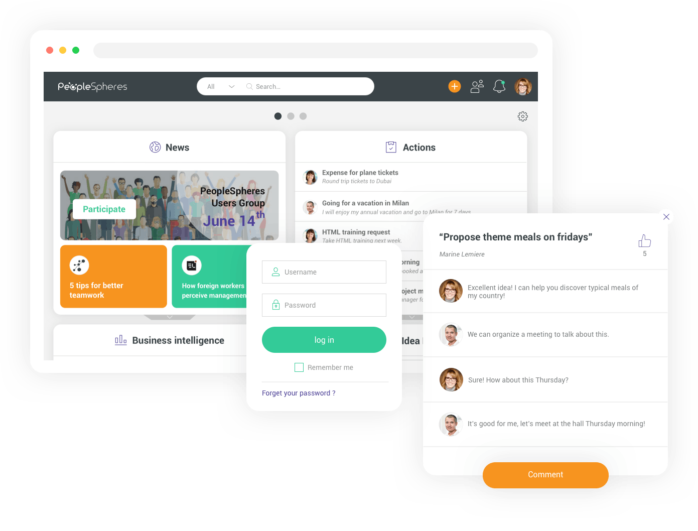 PeopleSpheres Screenshot 1