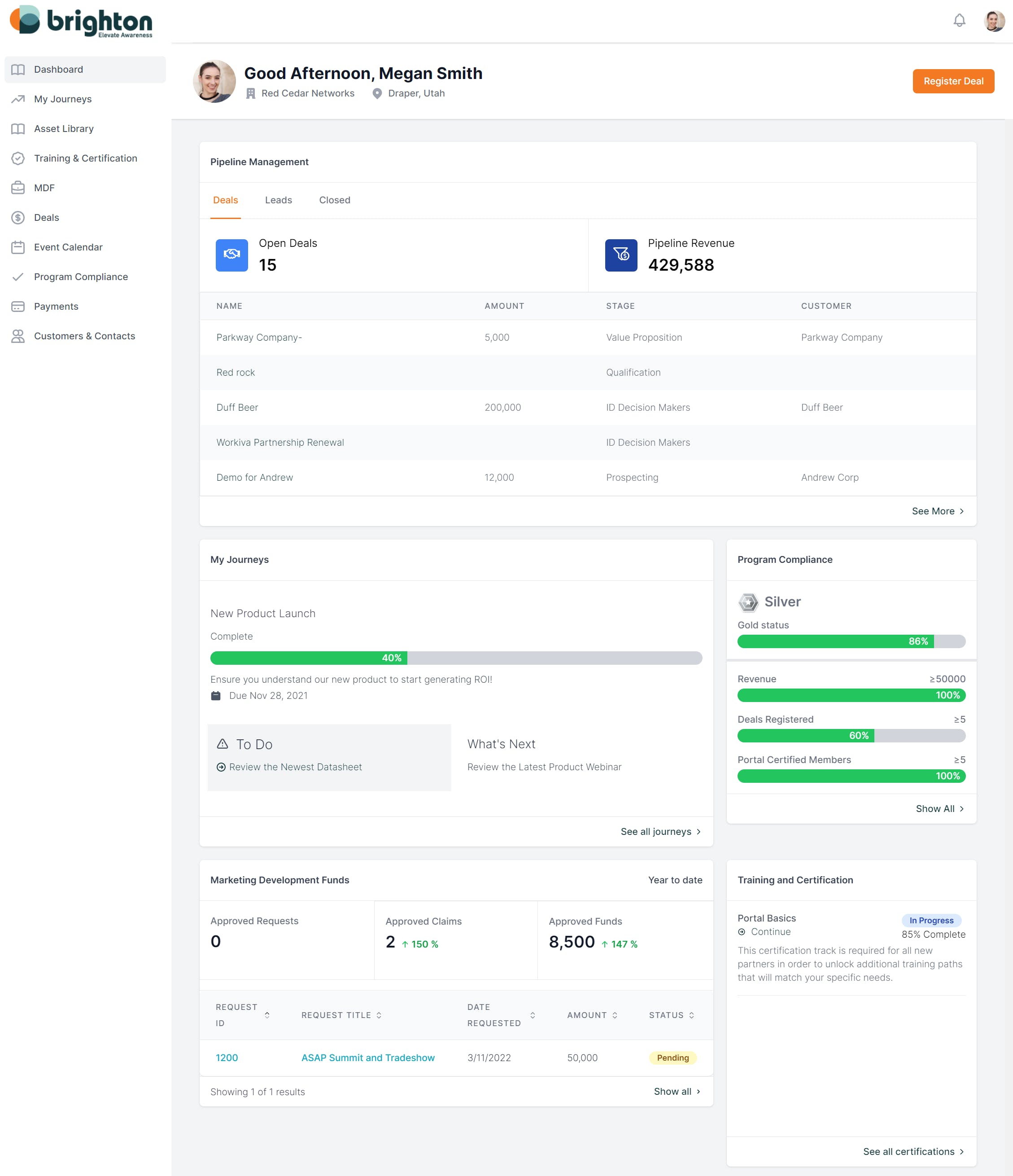 Impartner PRM Screenshot 1