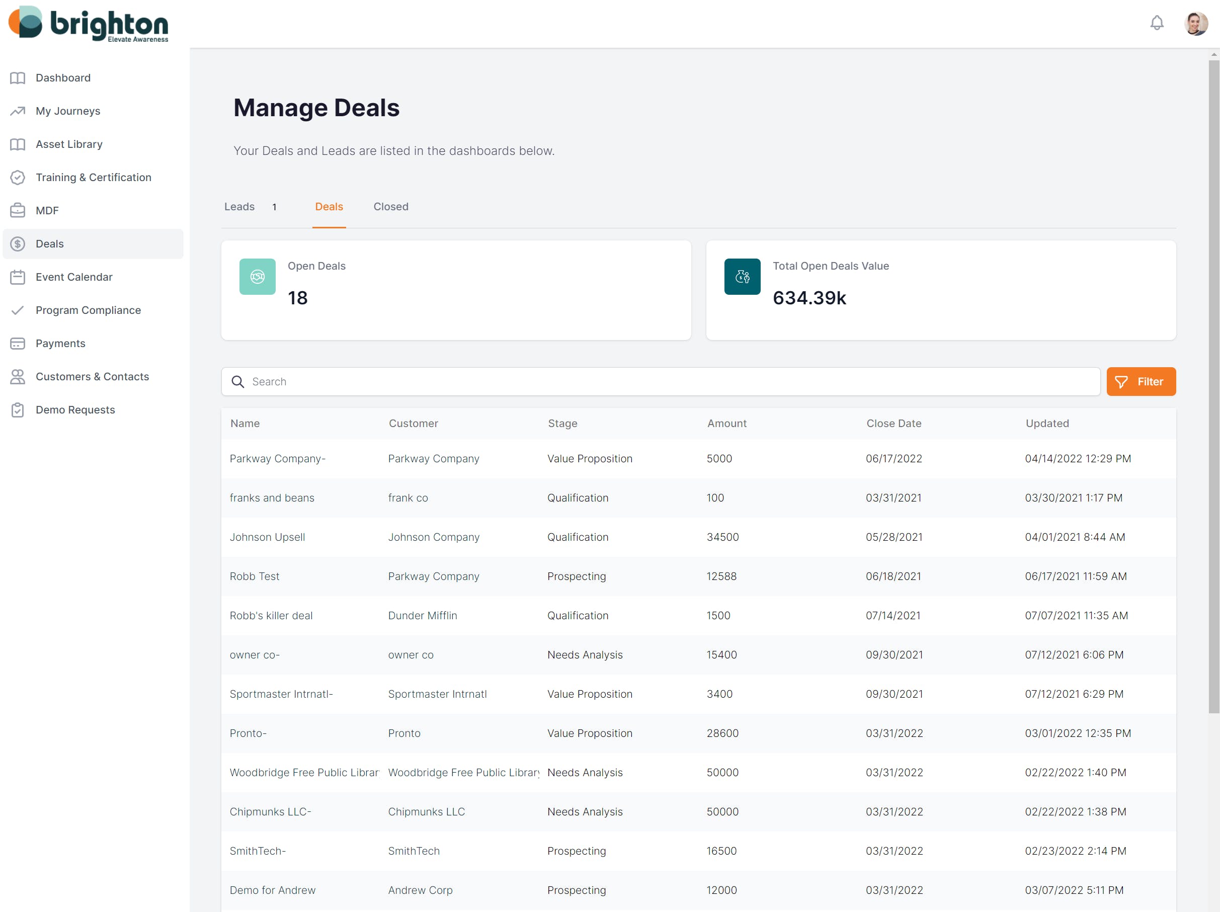 Impartner PRM Screenshot 2