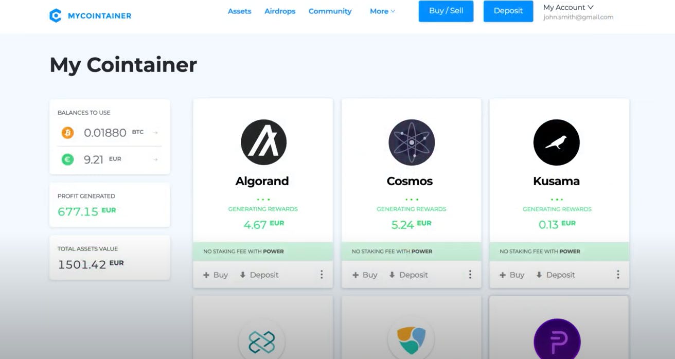 MyCointainer Screenshot 3