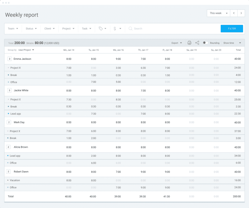 Clockify Screenshot 1